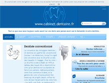 Tablet Screenshot of cabinet-dentaire.fr